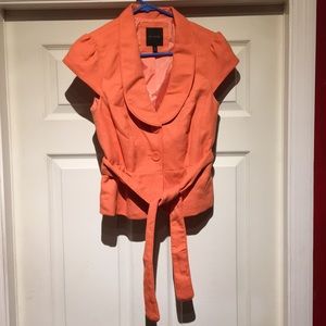 Limited XS Orange Short Sleeve Blazer